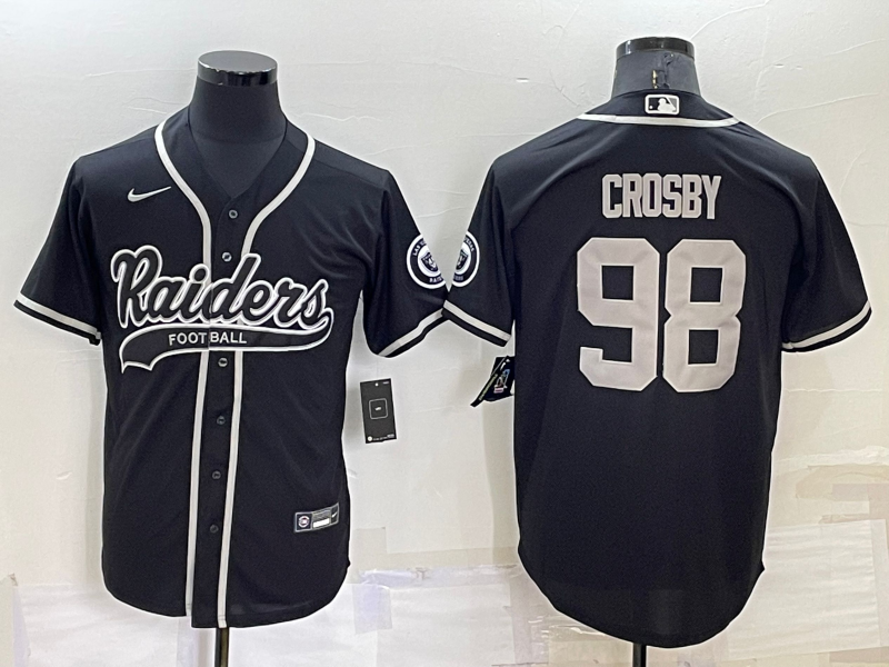 Men's Las Vegas Raiders Maxx Crosby #98 Black Jersey Joint Edition